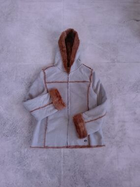 Point Zero x Nicole Benisti Furs Hooded Faux-Shearling Trim Jacket